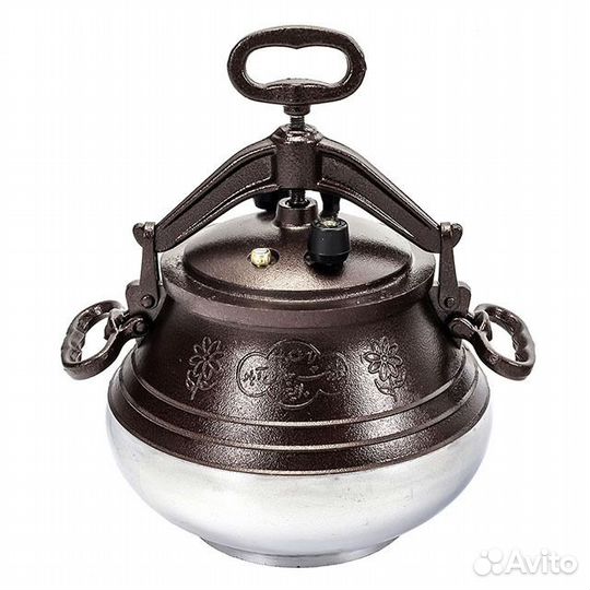 Афганский казан 10л двухцветный с ручками