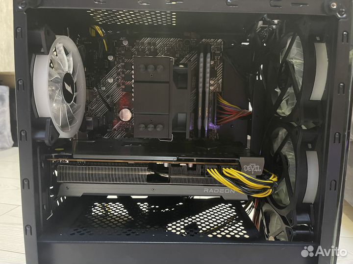 Игровой компьютер на базе ryzen 5500 и rx 6650 xt