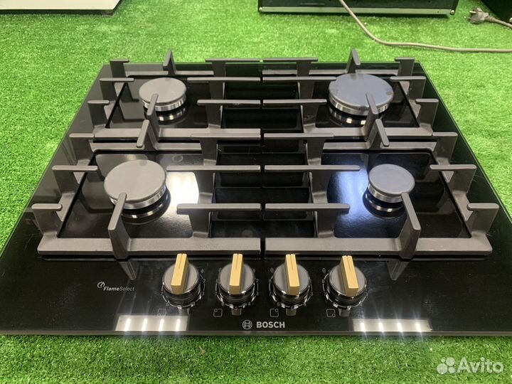 Газовая варочная панель Bosch PPP6A6C90R, черный