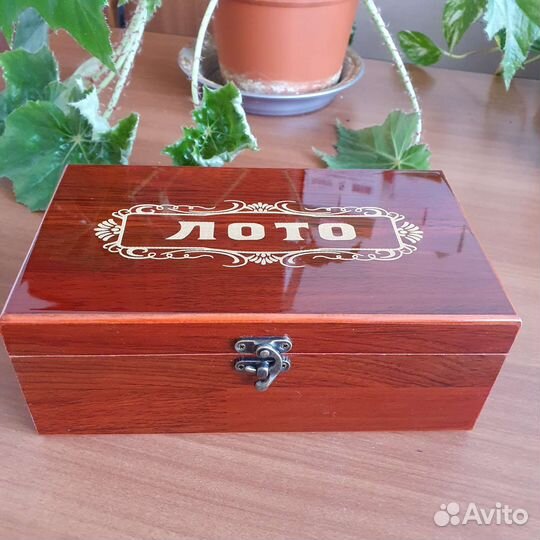 Игра настольное лото в лакированном ларце