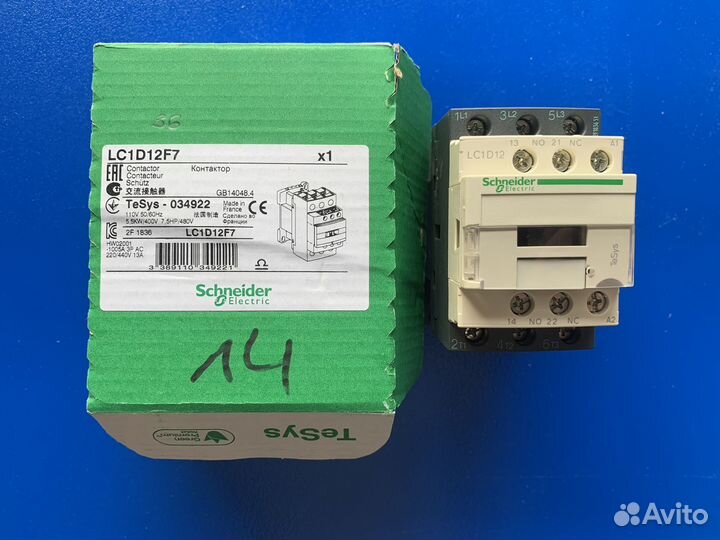 Контактор Schneider Electric LC1D12F7 TeSys