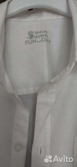 Рубашка белая новая