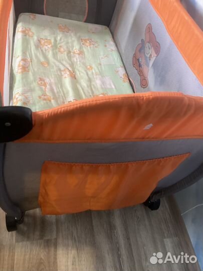 Детская кровать манеж с матрасом