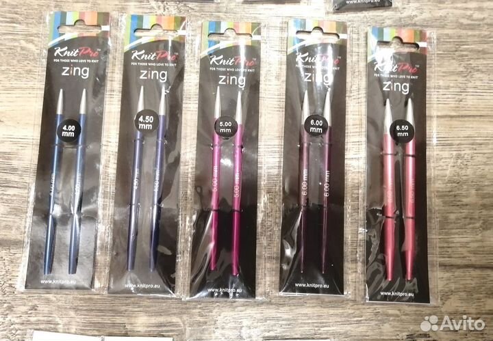 Спицы съемные KnitPro Zing, Smart, NovaCubics