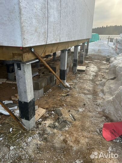 Подъем домов замена венцов