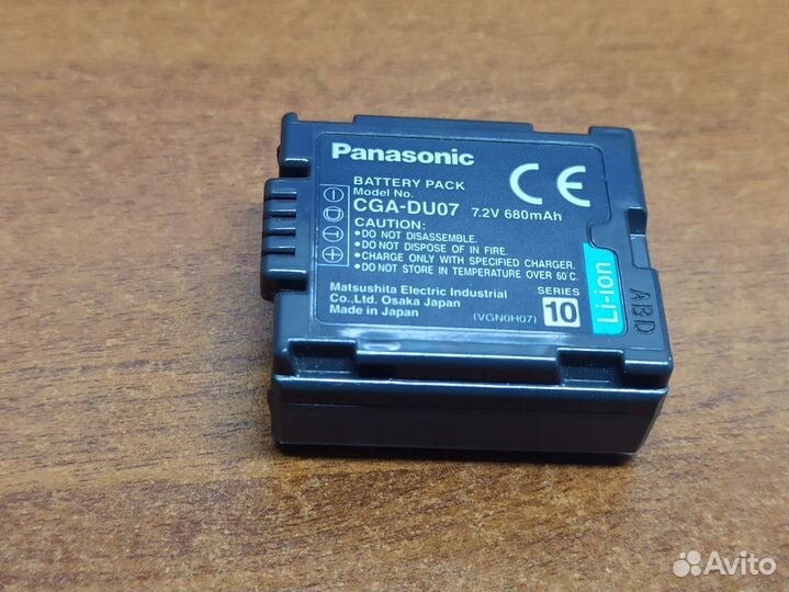 Аккумулятор для камеры Panasonic cga-du07,оригинал