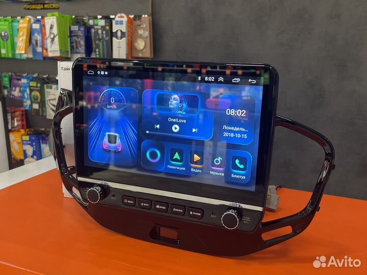 Магнитола в стиле tesla на LADA Vesta