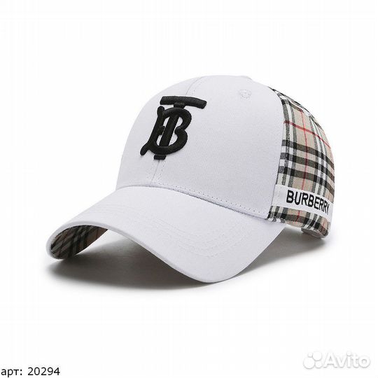 Кепка burberry белая