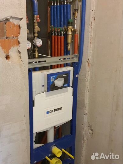 Монтаж инсталляции унитаза. Сантехник Химки