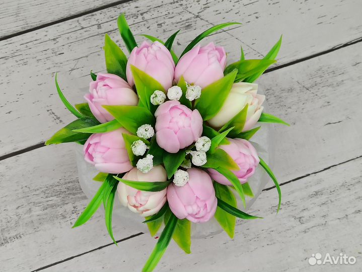 Букет цветов из мыла, мыло ручной работы