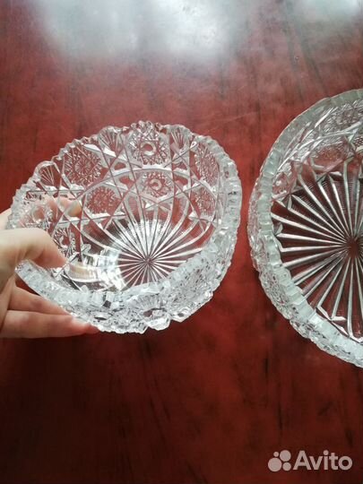 Салатники хрустальные, набор