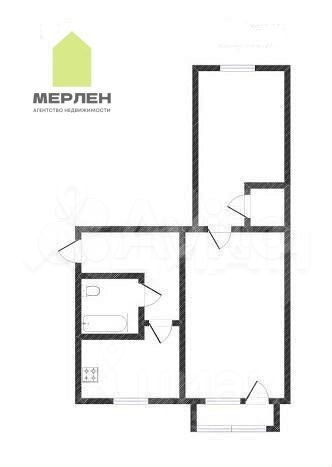 2-к. квартира, 47 м², 5/5 эт.