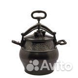Афганский казан черный с боковыми ручками