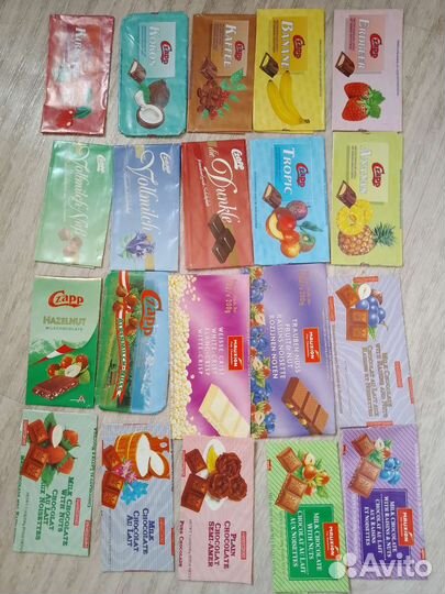 Обертки от шоколада 90х