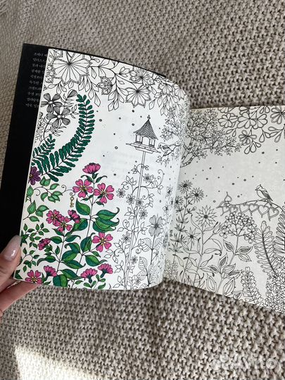 Корейская антистресс-раскраска Secret garden