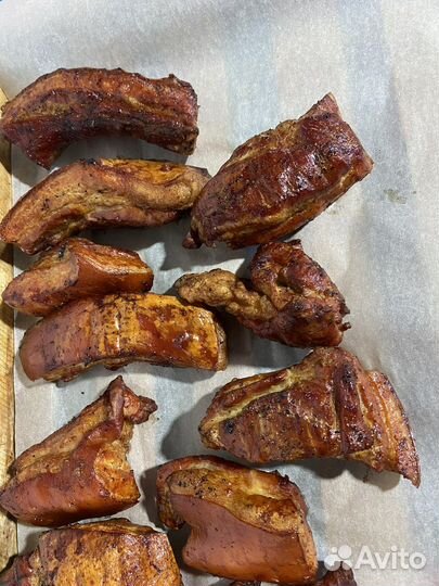 Мясо копченое грудинка карбонад