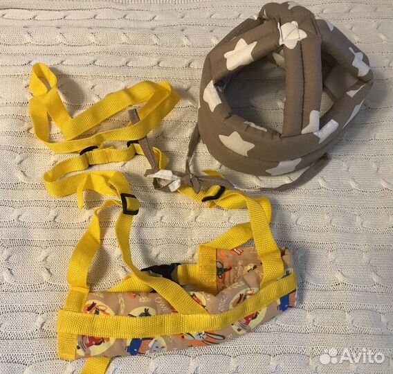 Детские вожжи и шапка-шлем