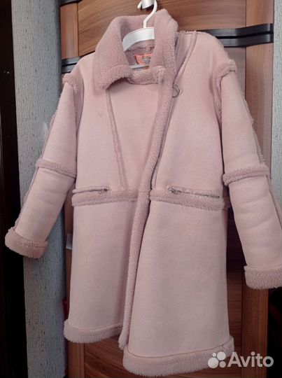 Дублёнка и шапочка демисезон