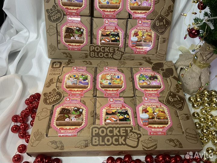 Новый детский конструктор бургеры еда