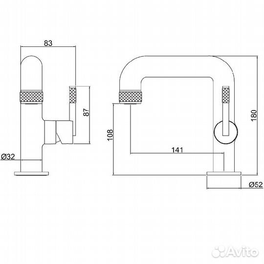 Смеситель для раковины Allen Brau Reality Citec 5.32001.00 Хром