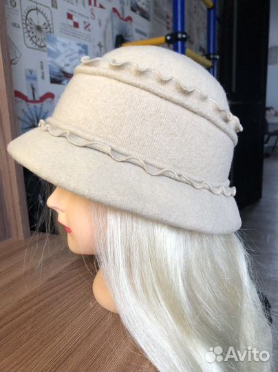 Шляпа валяная из шерсти