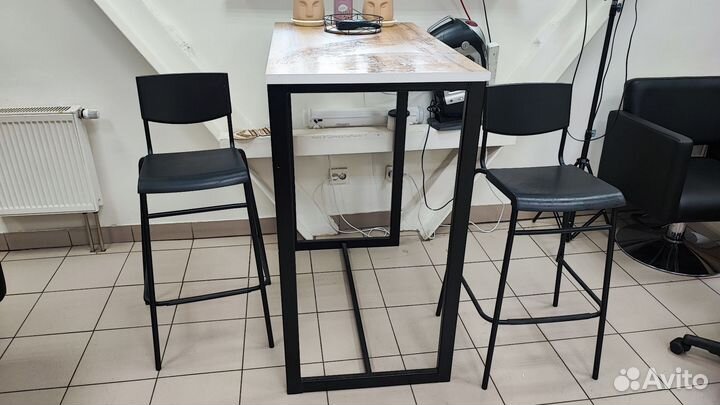 Стол лофт +2 стула