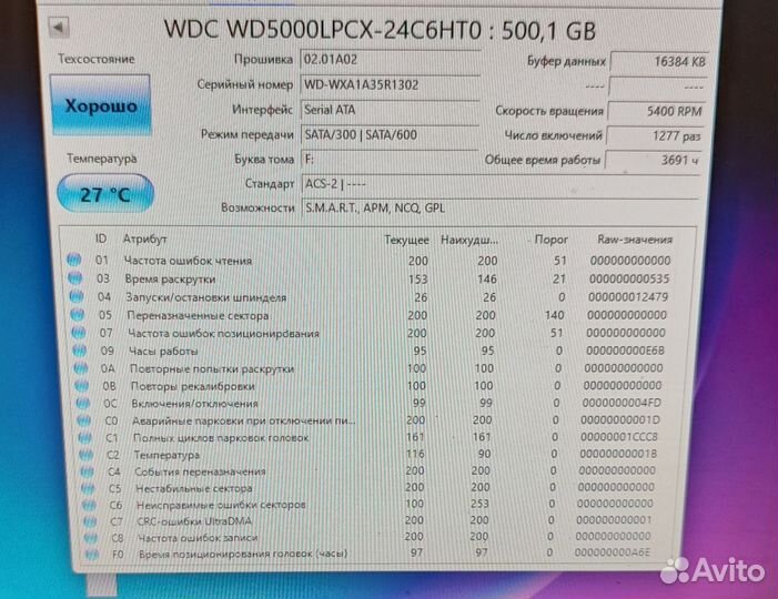 Жесткий диск для ноутбука 500 гб и 750 Гб