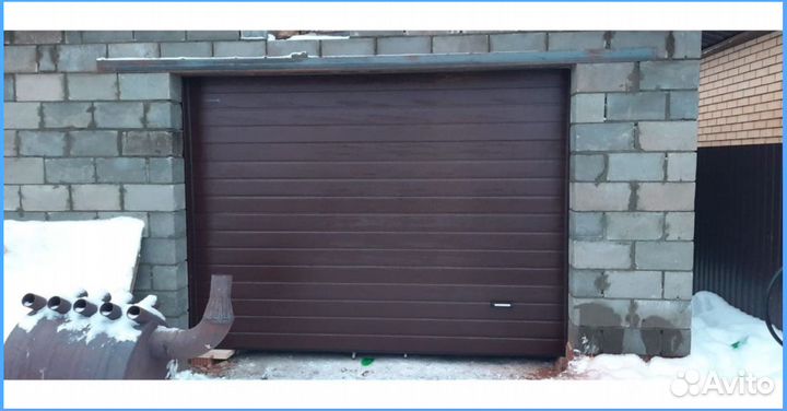 Автоматические секционные гаражные ворота