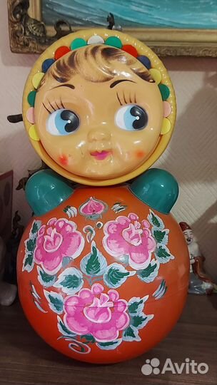 Неваляшка 40 см СССР трещина