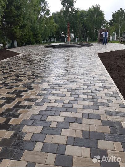 Укладка брусчатки