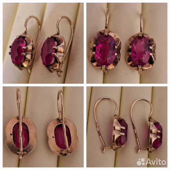 Серьги серебряные СССР