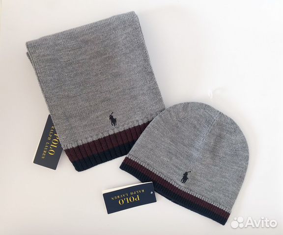 Шапка, шарф Ralph Lauren оригинал