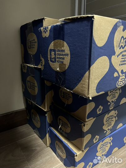 Фруктовые пюре агуша, соки агуша коробки