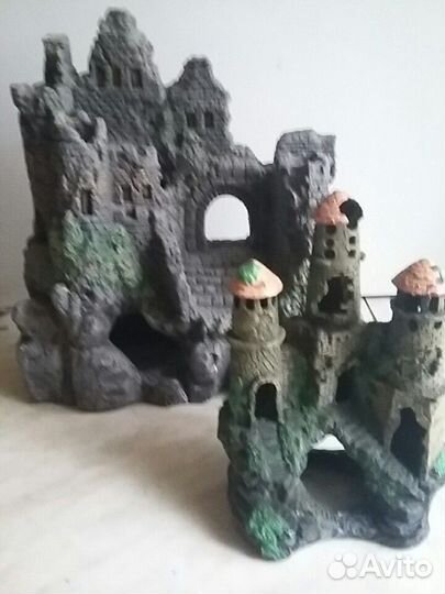 Гроты,искуственные водоросли в аквариум