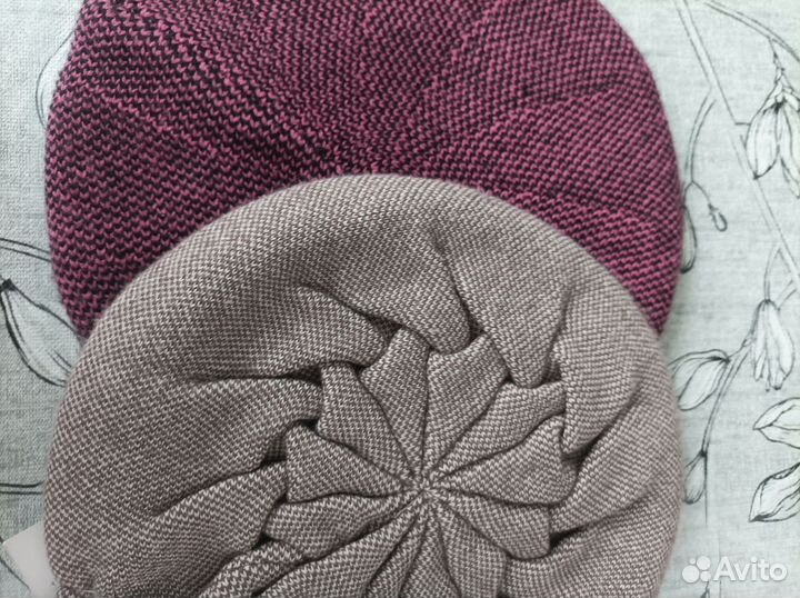 Берет фетровый, трикотажный