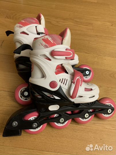 Ролики детские регулируемые, для девочек 27-30