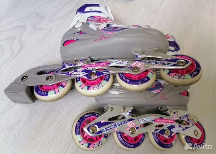 Роликовые коньки детские 31-35 размер + Защита
