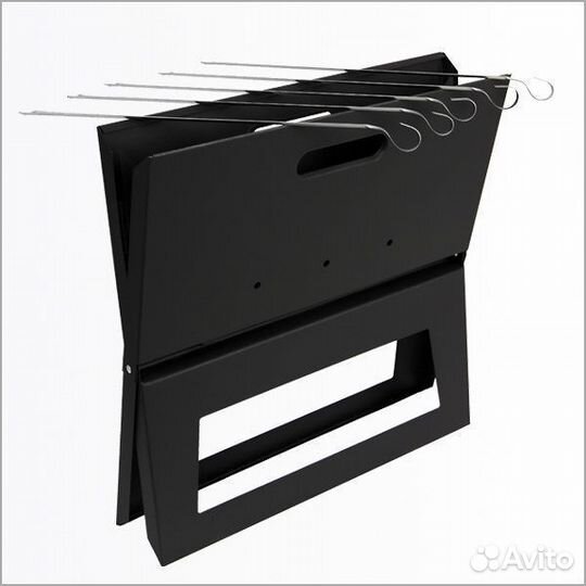 Мангал ноутбук Onix + 5 шампуров