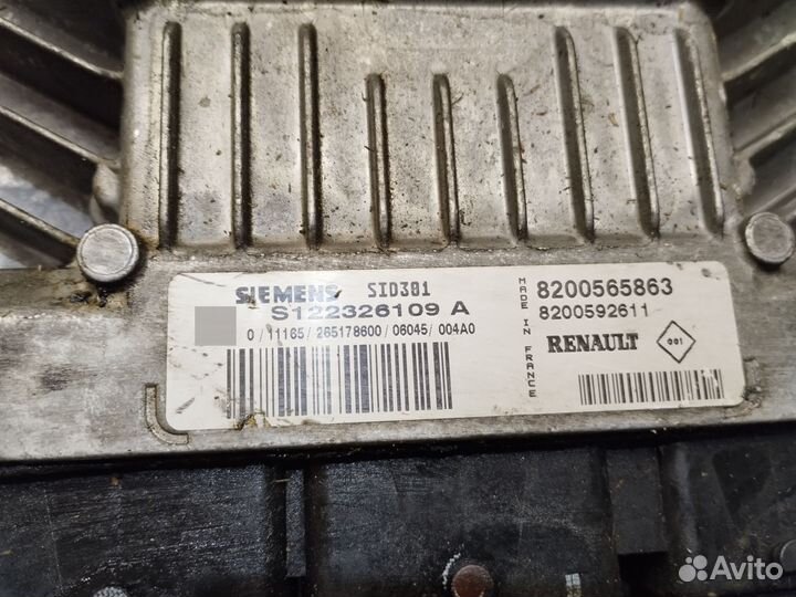 Блок управления двигателем Renault k9k732