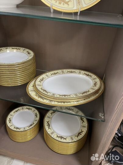 Столовый сервиз yamasen на 12 персон. Золото 24К