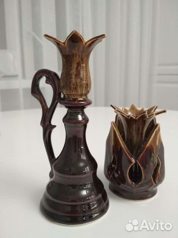 Новые Подсвечники керамика -2 шт