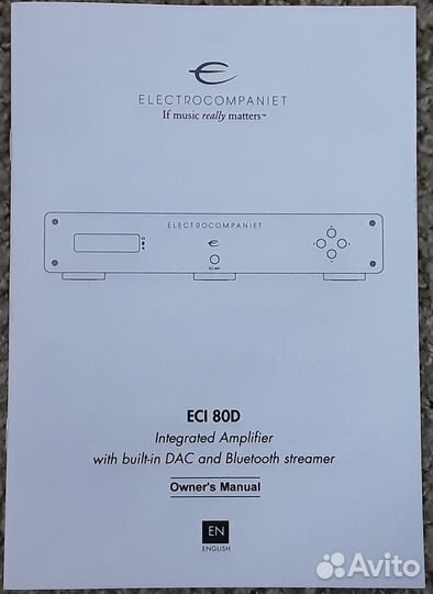 Electrocompaniet ECI 80D усилитель интегральный
