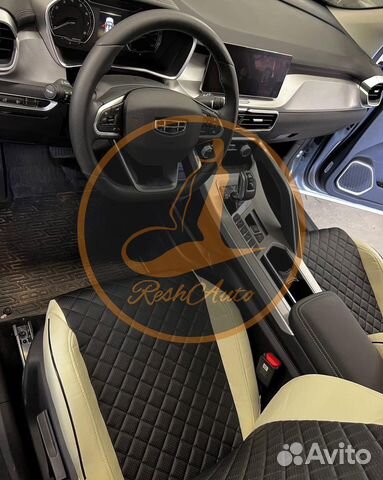 Авточехлы ромб из экокожи