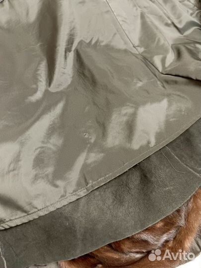 Шуба астраган с чернобуркой 46