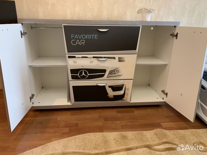 Комод+Кровать-машина объемная (3d) NEO 