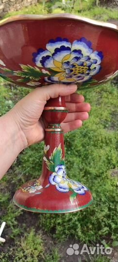 Клуазоне ваза для фруктов