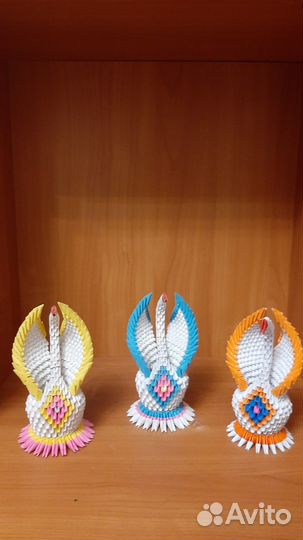 Лебеди оригами