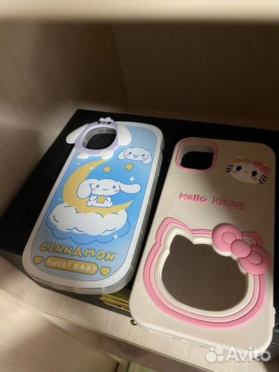 Чехол для айфона 11 хэллоу китти/ синаморолл