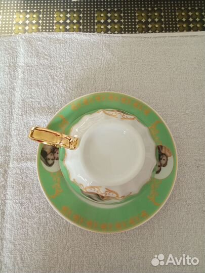 Чашка с блюдцем фарфор