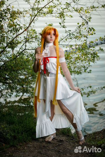 Косплей костюм Асуна Титания Аниме Сао